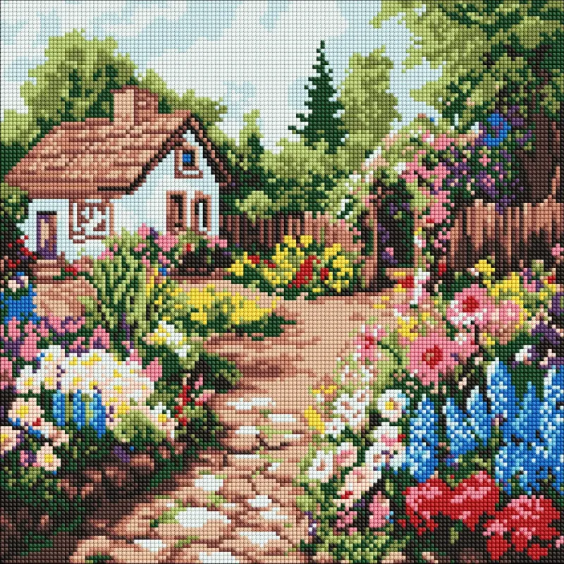 Diamentowa Mozaika - Kwiatowe rabaty przy domu ©art_selena_ua