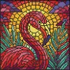 Diamentowa Mozaika - Witraż. Flaming ©art_selena_ua