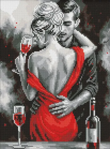 Diamentowa Mozaika - Czerwona miłość ©art_selena_ua