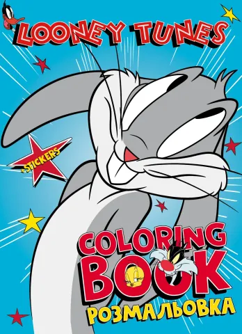 Książka-kolorowanka z naklejkami - Looney Tunes: Wesoły Królik ©Warner Bros.