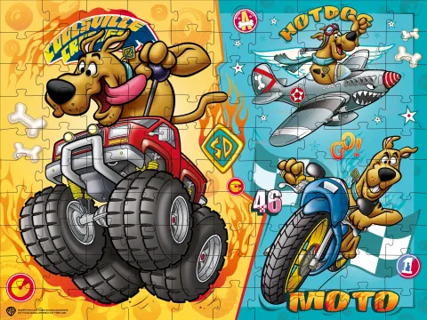 Puzzle Scooby-Doo: szybciej niż wiatr, 100 elementów ©Warner Bros.
