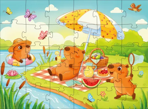 Puzzle Kapibara Party, 30 elementów ©art_selena_ua
