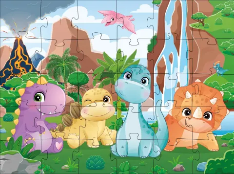 Puzzle Urocze dinozaury, 30 elementów ©art_selena_ua
